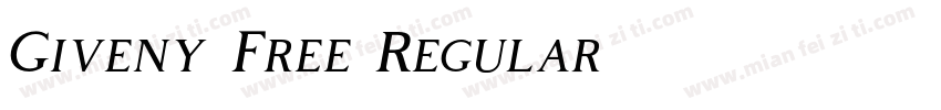 Giveny Free Regular字体转换